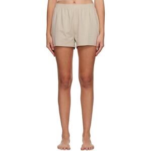 SKIMS Outdoor Drapey Sofi Shorts Pull On Classic Boxer Stone Tan NWT Size 4X